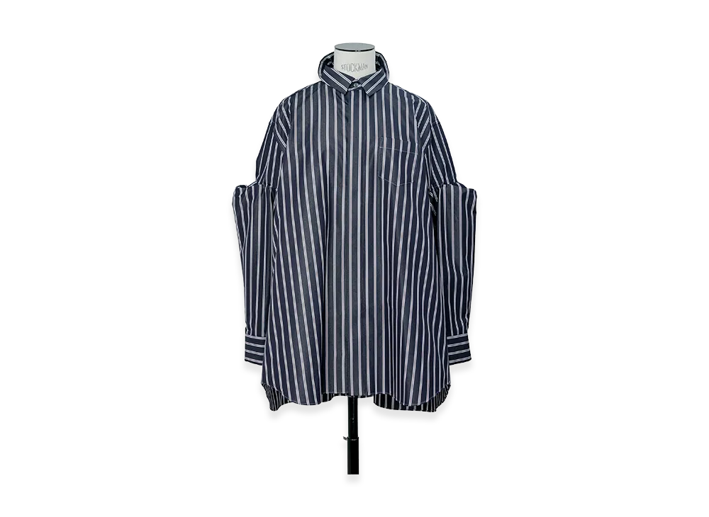 sacai Poplin Shirt "Navy Stripe"