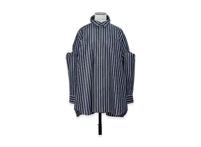 sacai Poplin Shirt "Navy Stripe"