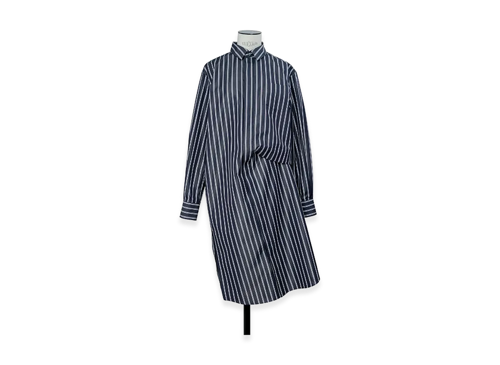 sacai Poplin Dress "Navy Stripe"