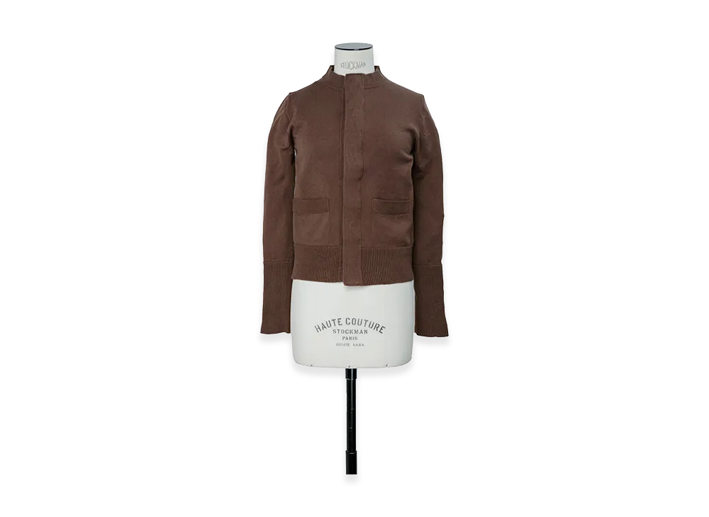 sacai Cotton Cashmere Knit Cardigan "Brown"