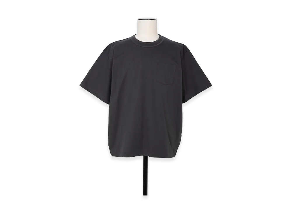sacai Cotton Jersey T-Shirt "Charcoal Gray"