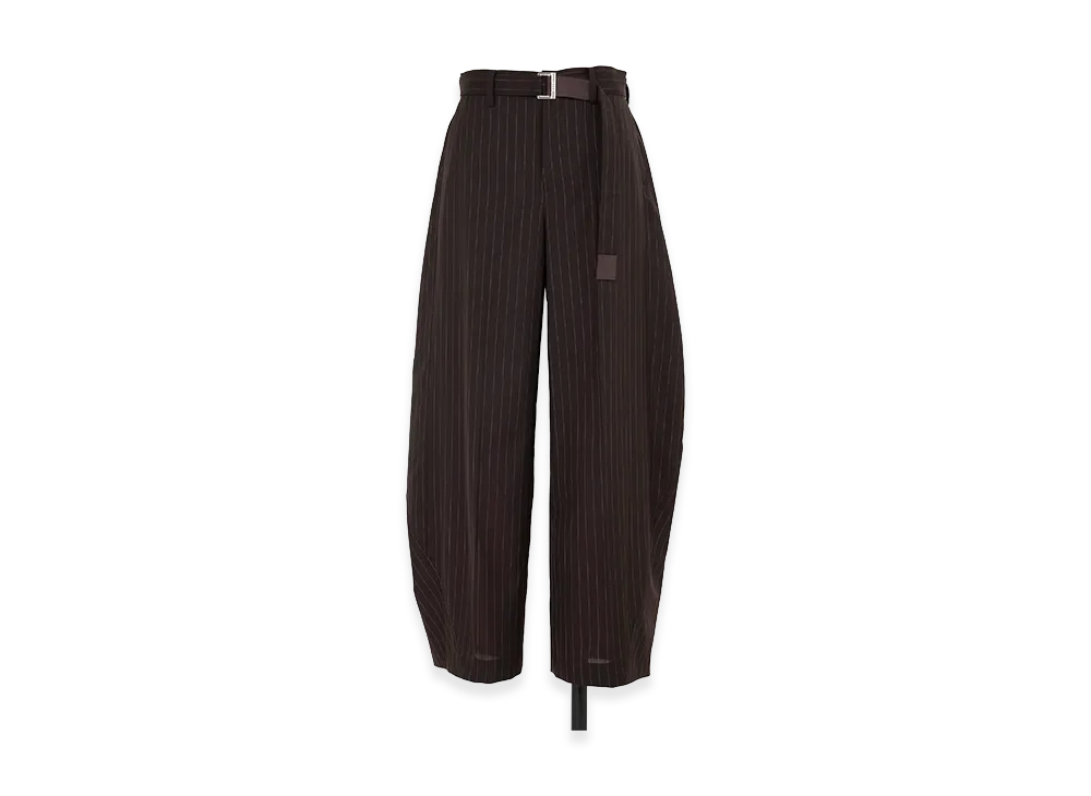 sacai Chalk Stripe Pants "Brown"