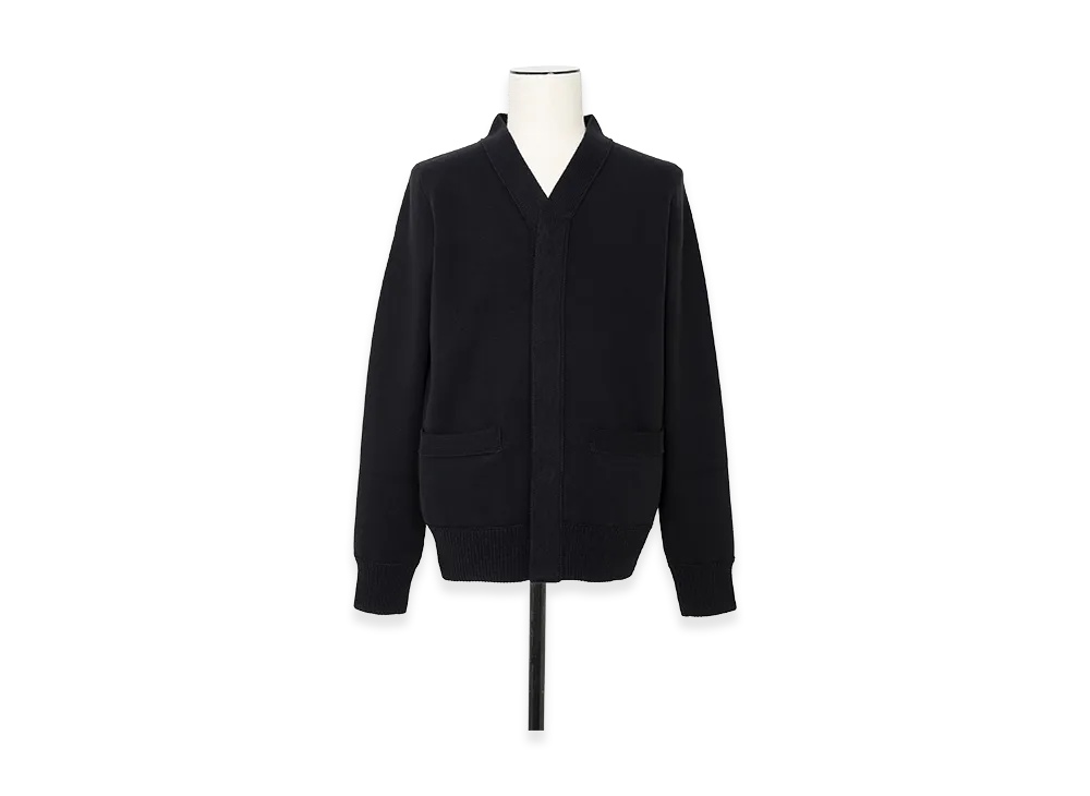 sacai Cotton Cashmere Knit Cardigan "Black"