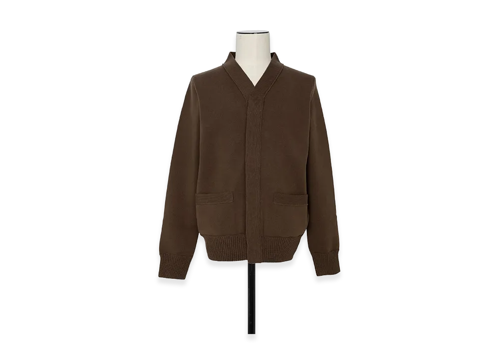 sacai Cotton Cashmere Knit Cardigan "Brown"