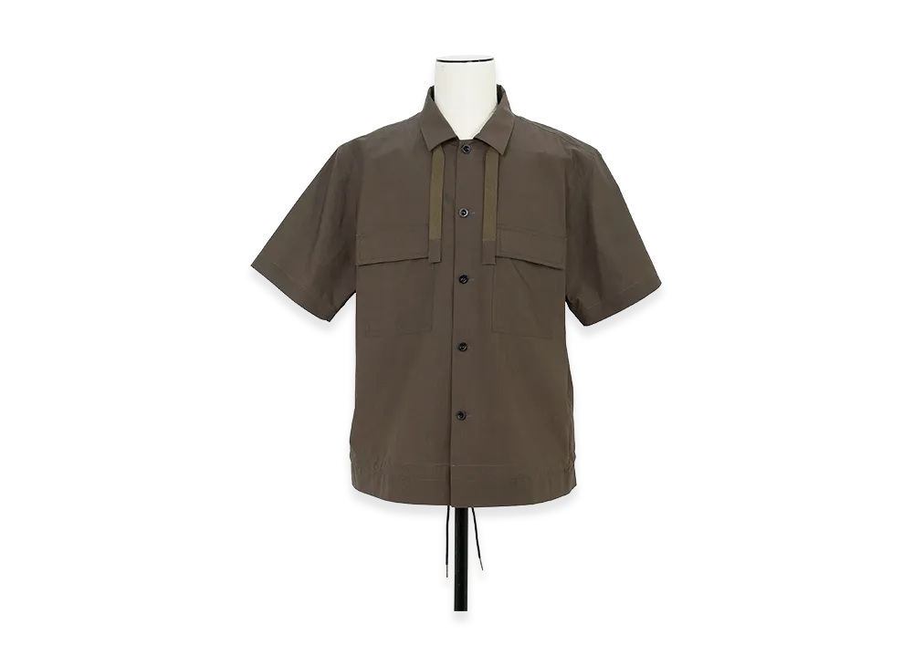 sacai Cotton Typewriter Shirt "Taupe"