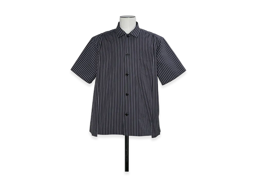 sacai Poplin Shirt "Navy Stripe"