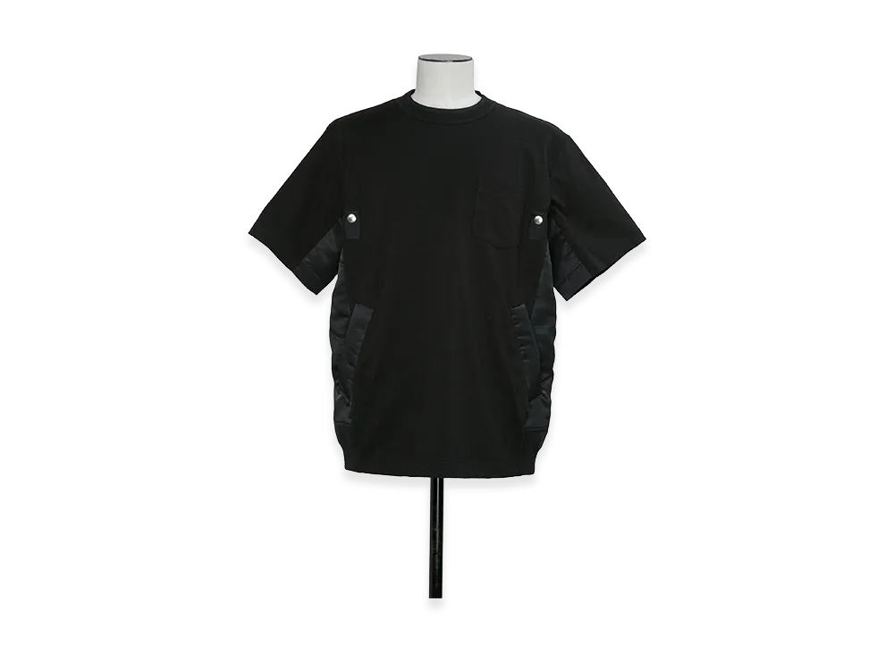 sacai Cotton Jersey T-Shirt "Black"