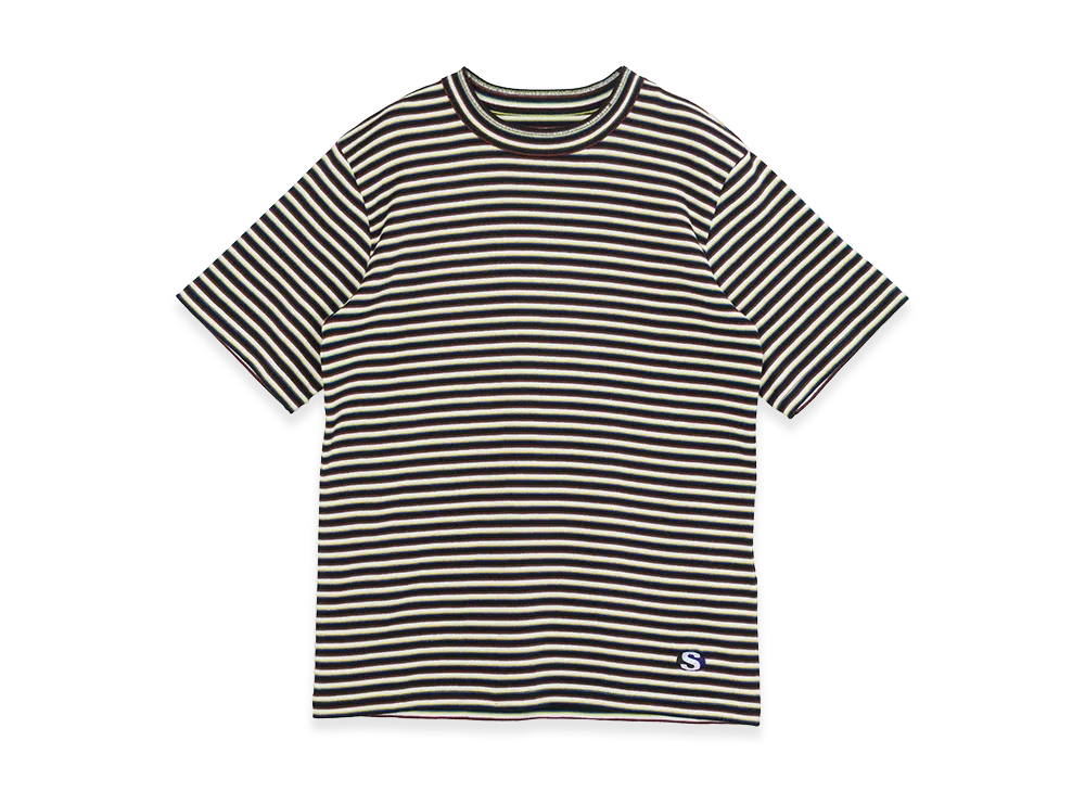 sacai Stripe Cotton Rib T-Shirt "Yellow"