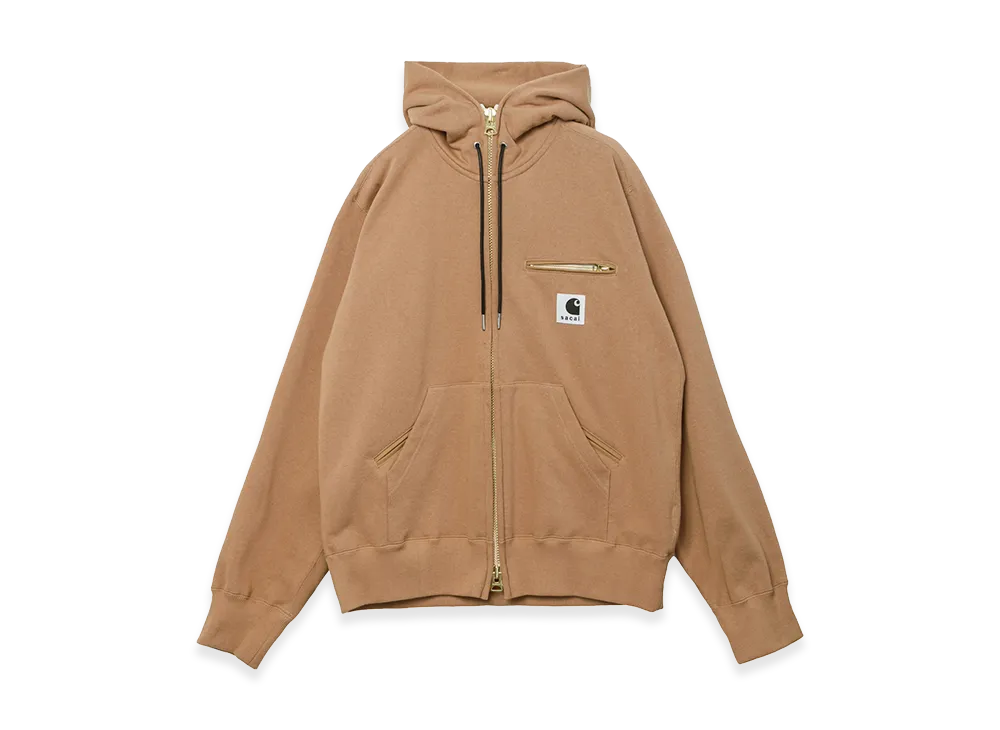 sacai x Carhartt WIP Cotton Jersey Hoodie "Beige"