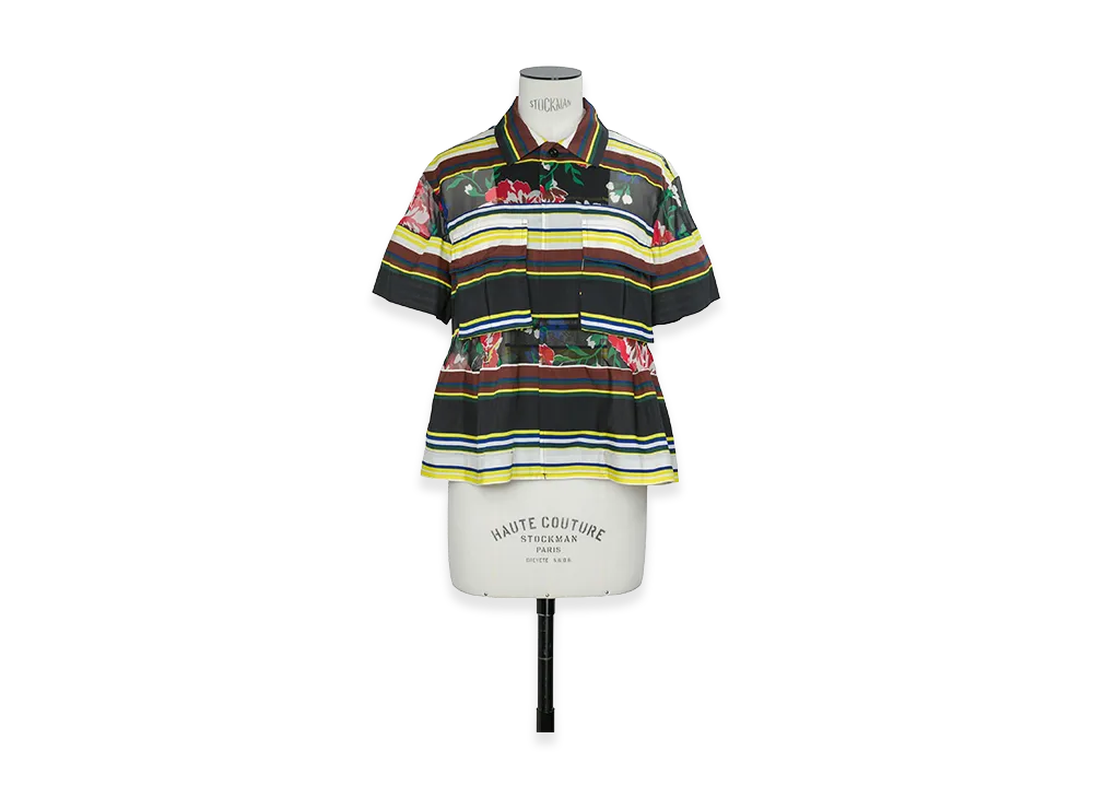 sacai Women's Pattern Mix Shirt "Black Multi"