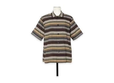 sacai Horizontal Stripe Shirt "Brown/Beige"