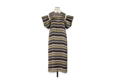 sacai Horizontal Stripe Dress "Brown/Beige"