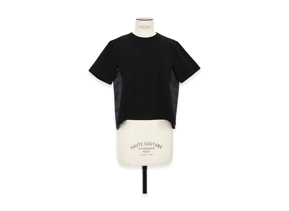 sacai Horizontal Stripe T-Shirt "Black/Navy"