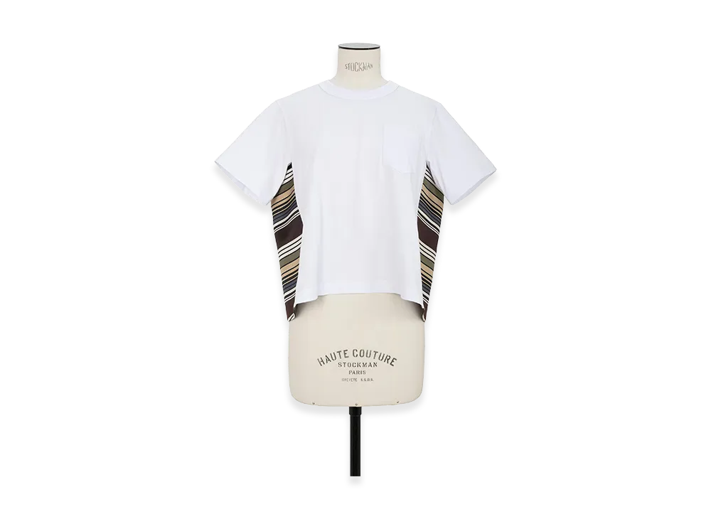 sacai Horizontal Stripe T-Shirt "Brown/Beige"