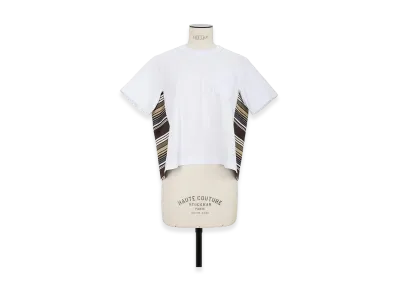 sacai Horizontal Stripe T-Shirt "Brown/Beige"