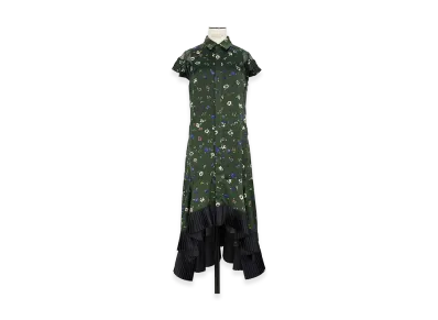 sacai Floral Print Dress "Green"
