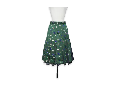 sacai Floral Print Skirt "Green"