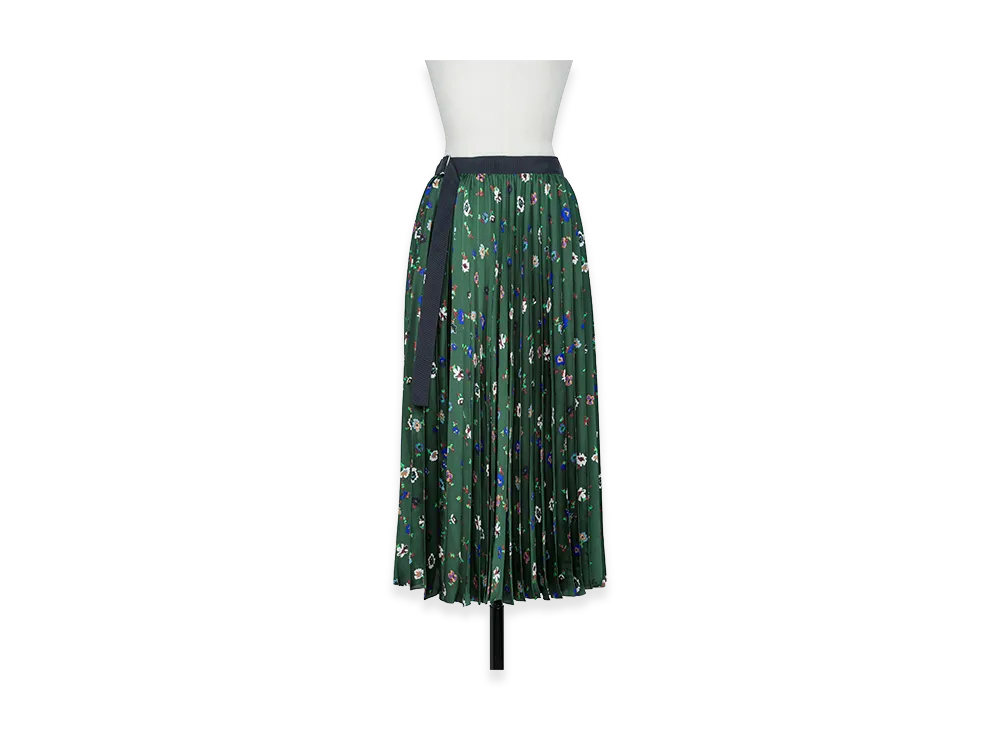 sacai Floral Print Skirt "Green"