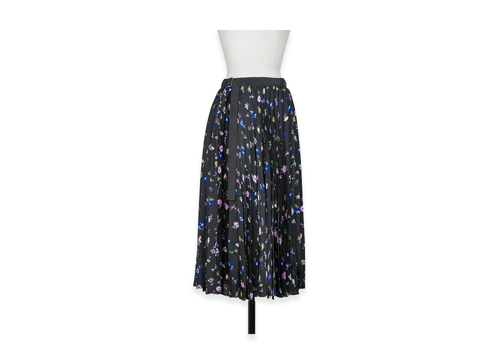 sacai Floral Print Skirt "Black"