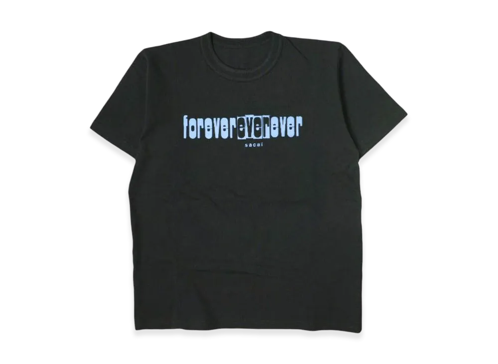 sacai Forever ever ever S/S T-Shirt "Black"