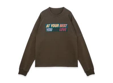 sacai Print L/S T-Shirt "Dark Khaki"