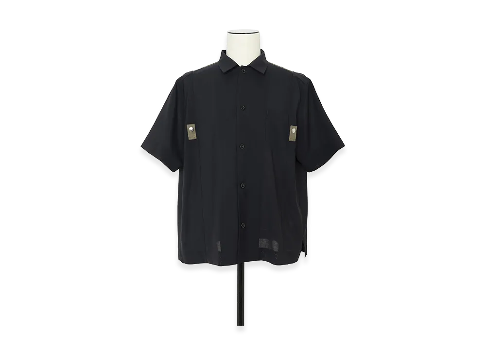 sacai Wool Suiting x Nylon Twill Shirt 