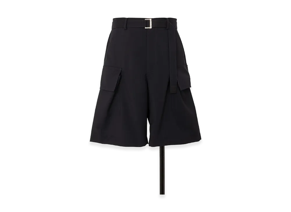 sacai Wool Suiting Shorts "Navy"