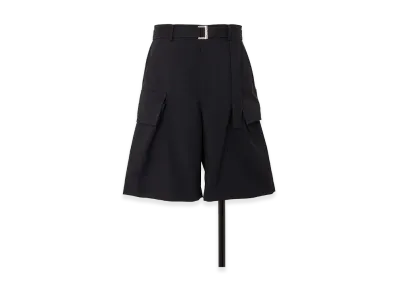 sacai Wool Suiting Shorts "Navy"
