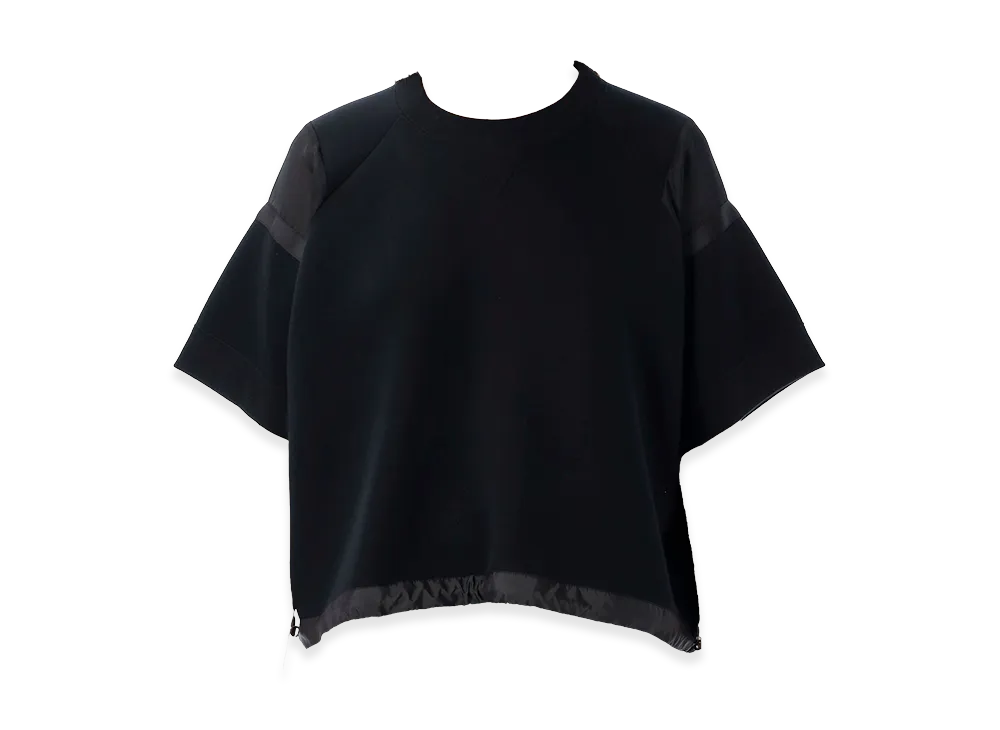sacai Women's S/S Sweatshirt "Black"