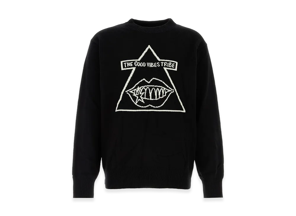 sacai Gonz Wool Knit Sweater "Black"