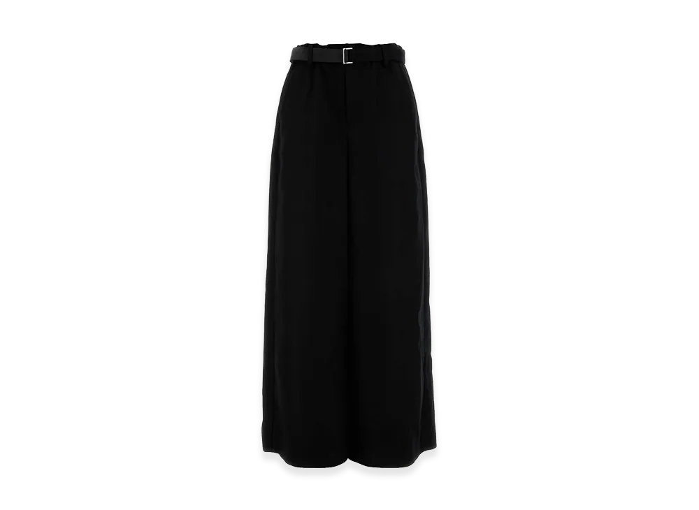 sacai Women's Wool Wide-Leg Pant "Black"