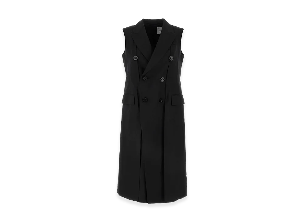 sacai Women's Polyester Blend Vest "Black"
