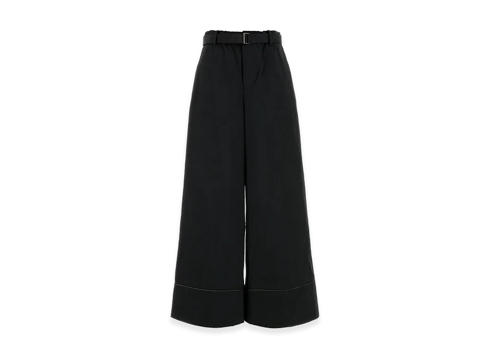 sacai Women's Faux Suede Pants "Black"