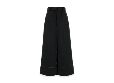sacai Women's Faux Suede Pants "Black"