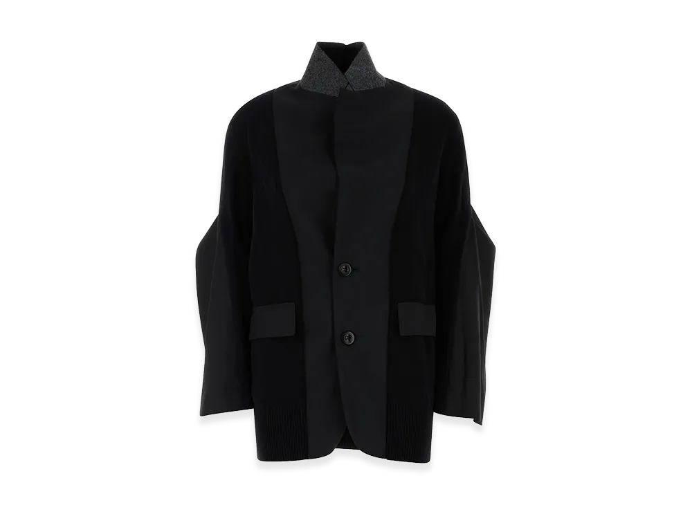 sacai Women's Suiting Knit Jacket "Black"