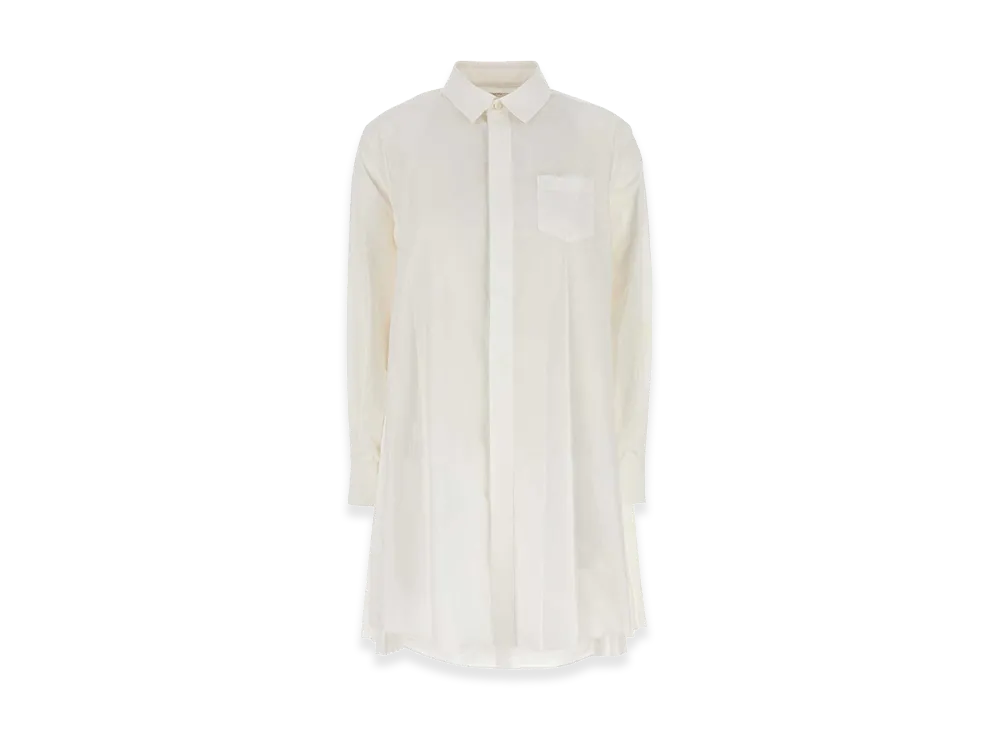 sacai Women's Poplin Shirt Dress "White"