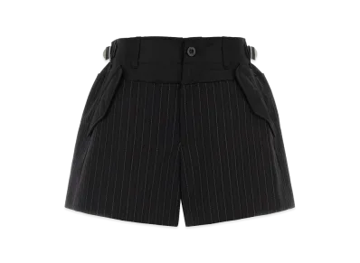 sacai Women's Embroidered Polyester Blend Shorts "Black"