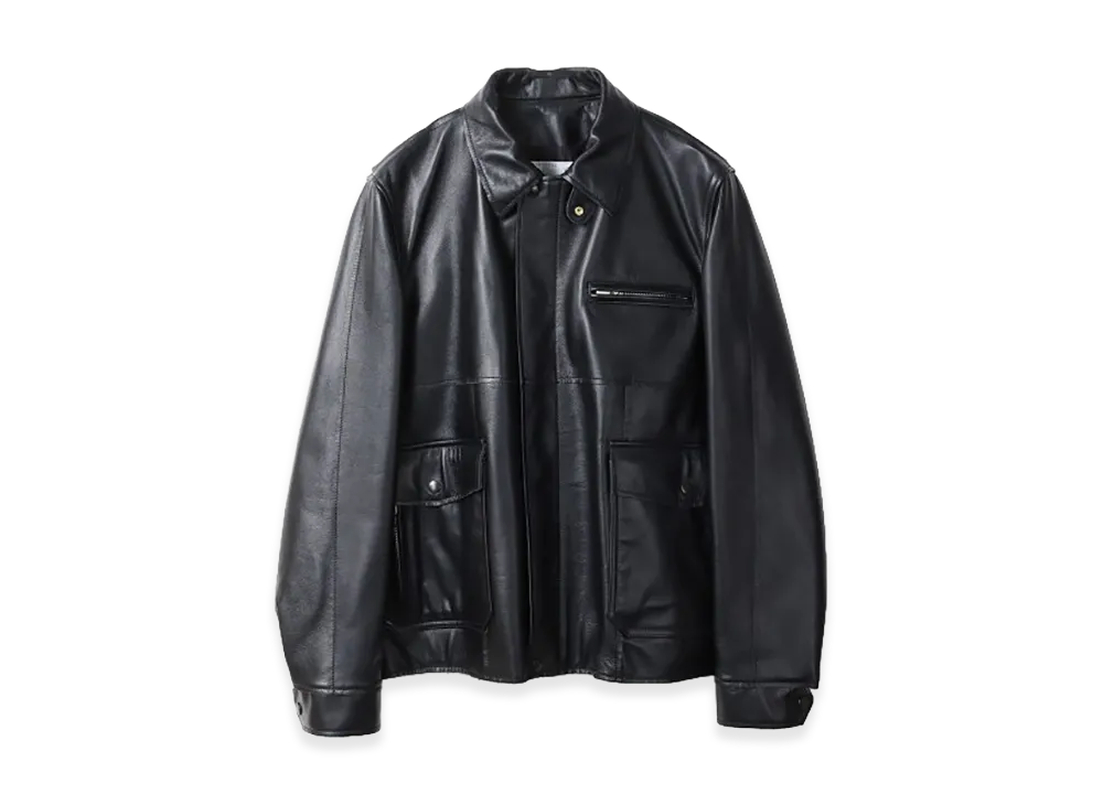 sacai Leather Jacket "Black"