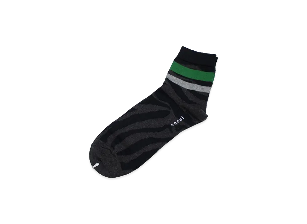 sacai Zebra Print Socks "Black"