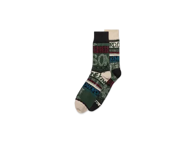 sacai x Eric Haze Stripe Socks "Green"