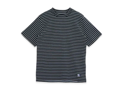 sacai Stripe Cotton Rib T-Shirt "Black"
