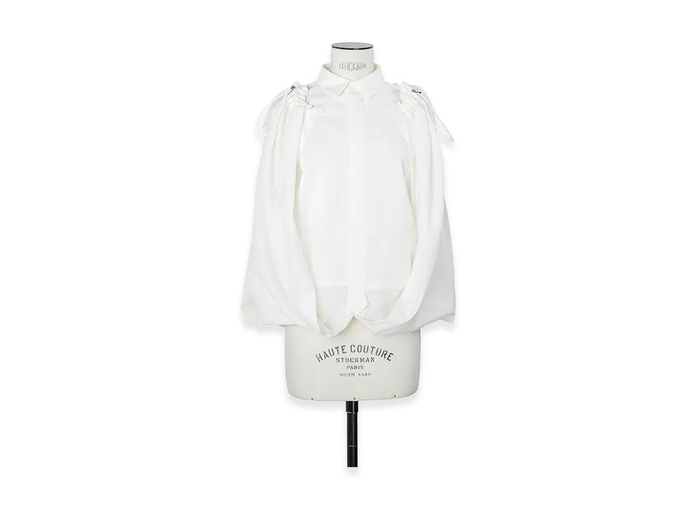 sacai Women's Wool Suiting Shirt "Off White"