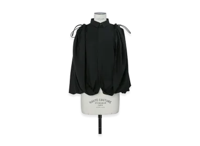 sacai Women's Wool Suiting Shirt "Black"