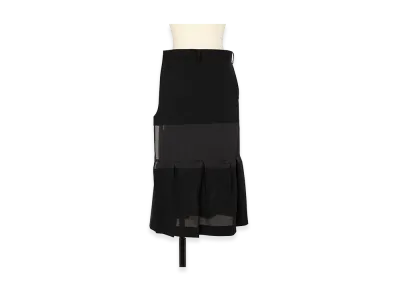 sacai Women's Wool Suiting Skirt "Black"