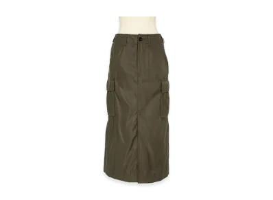 sacai Women's Nylon Twill Skirt "Dark Khaki"