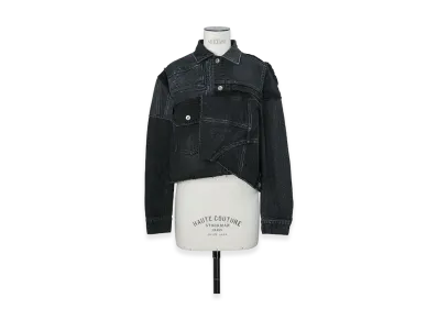 sacai Women's Denim Jacket "Black"