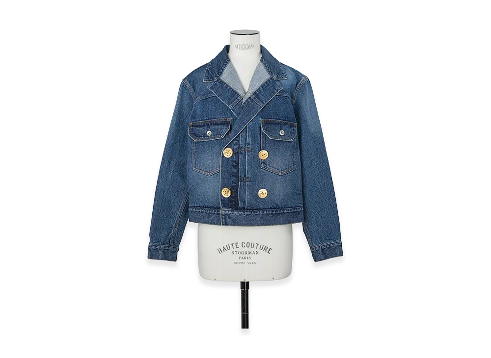 sacai Women's Denim Jacket "Blue"