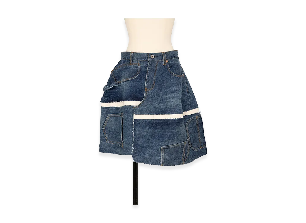 sacai Women's Denim Skirt "Blue"