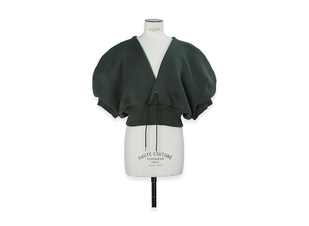 sacai Women's Cotton Cashmere Knit Pullover "Green"