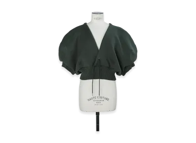 sacai Women's Cotton Cashmere Knit Pullover "Green"